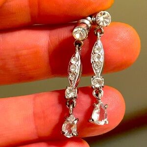 Like-new Nordstrom CZ post dangle earrings